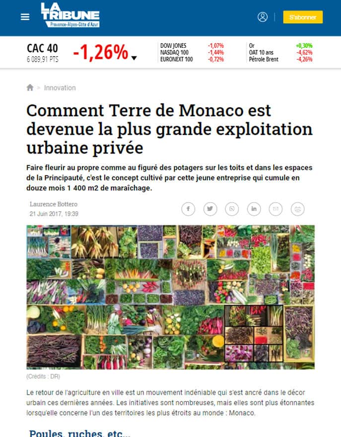 Comment Terre de Monaco est devenue la plus grande exploitation urbaine privée