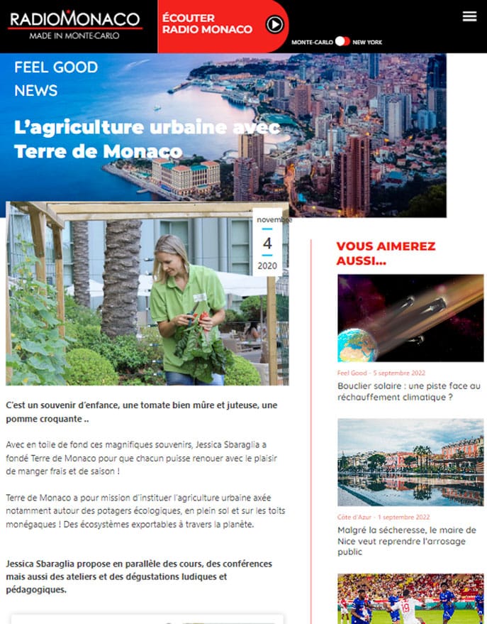L’agriculture urbaine avec Terre de Monaco